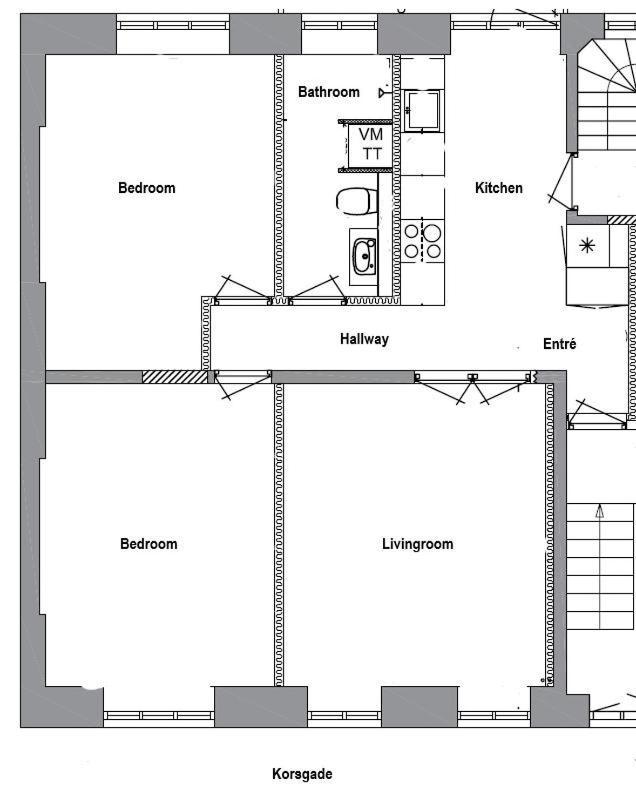 Korsgade Apartments København Rom bilde